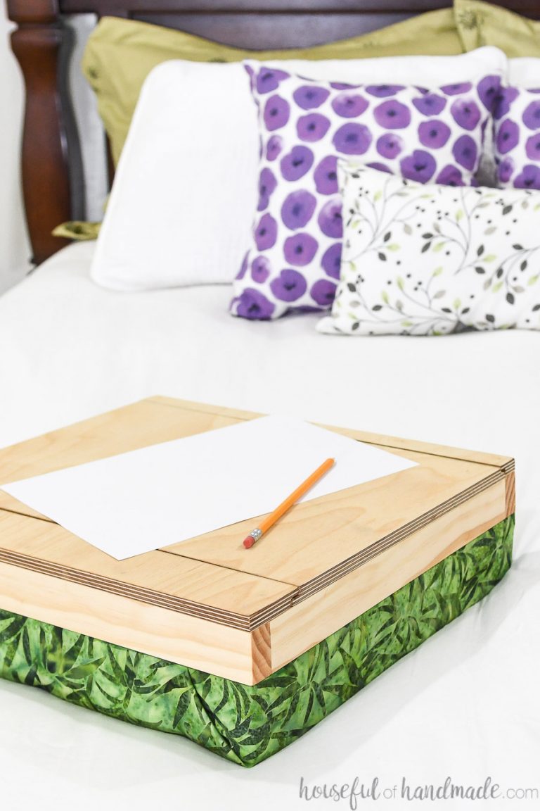 Easy Lap Desk with Storage Houseful of Handmade