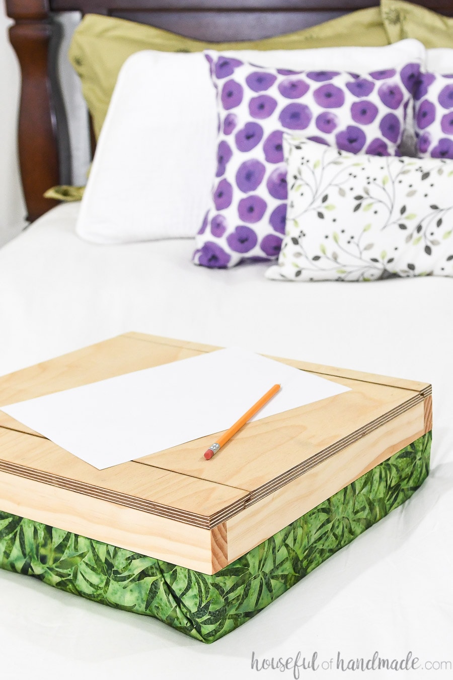 Easy Lap Desk With Storage Diy Gift Idea Houseful Of Handmade