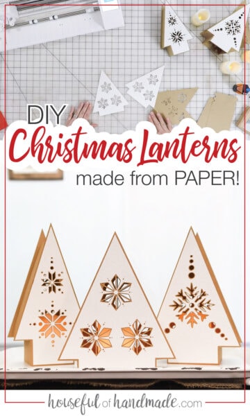 7 Days of Paper Christmas Decor: Nordic Christmas Tree Lanterns ...