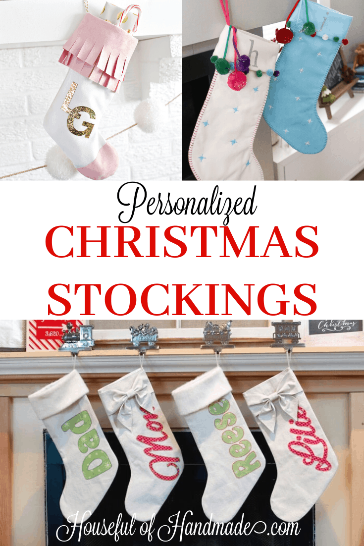 diy personalized christmas stockings