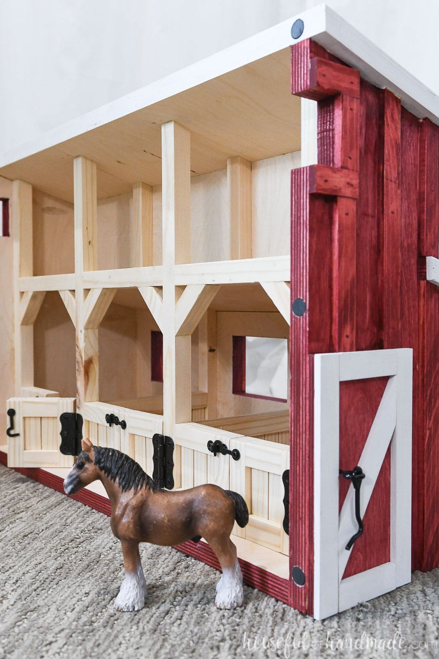 wooden toy barns and stables