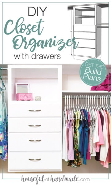 How To Build A Diy Closet Organizer Houseful Of Handmade