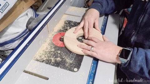 Carved DIY Wood Light Fixture - Houseful of Handmade