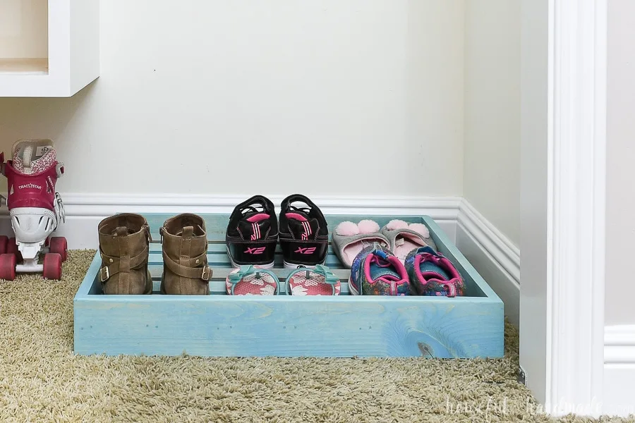 Shoe Storage Solutions- DIY Shoe Shelf Organizer - Keeping it Simple