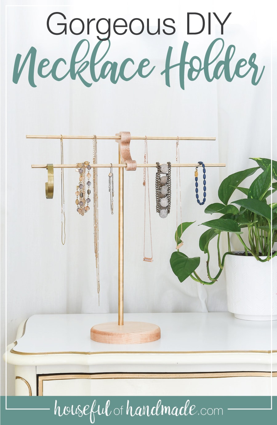 DIY Necklace Holder from Wood Scraps Houseful of Handmade