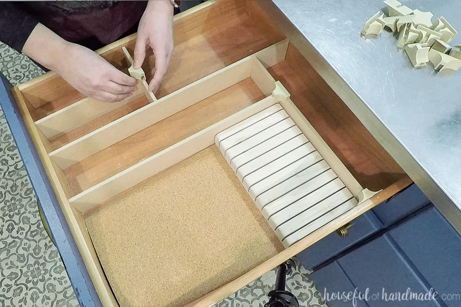 Get Organized with this Wooden DIY Drawer Organizer