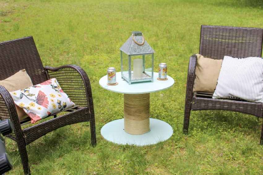 Make A Fabulous Outdoor Table From A Wooden Cable Spool