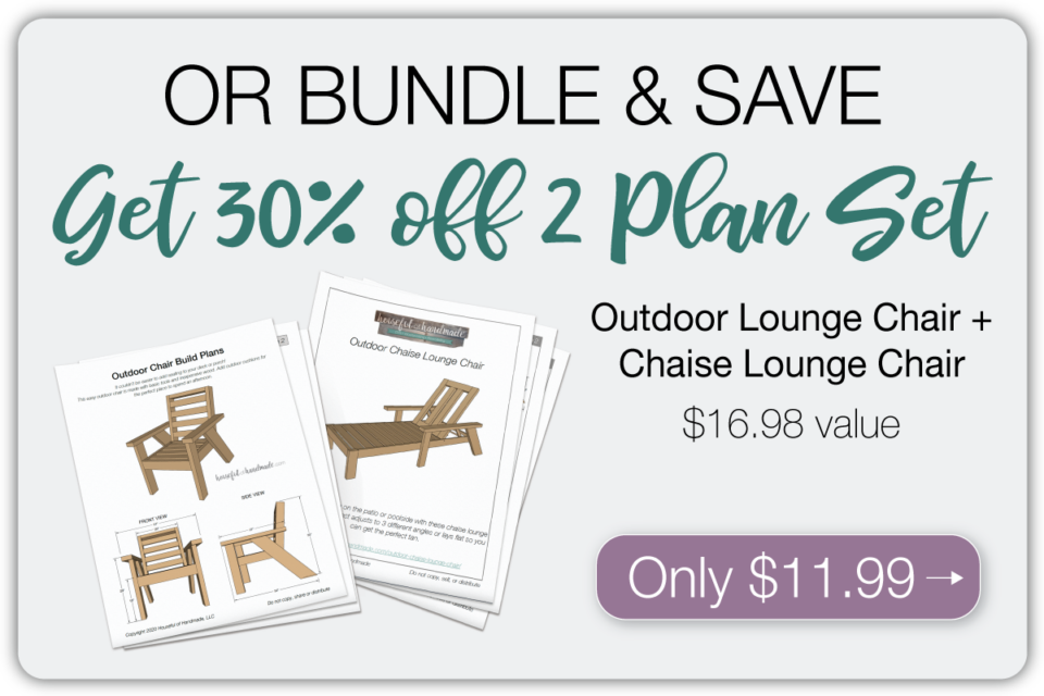 Outdoor Lounge Chair Build Plans Houseful of Handmade