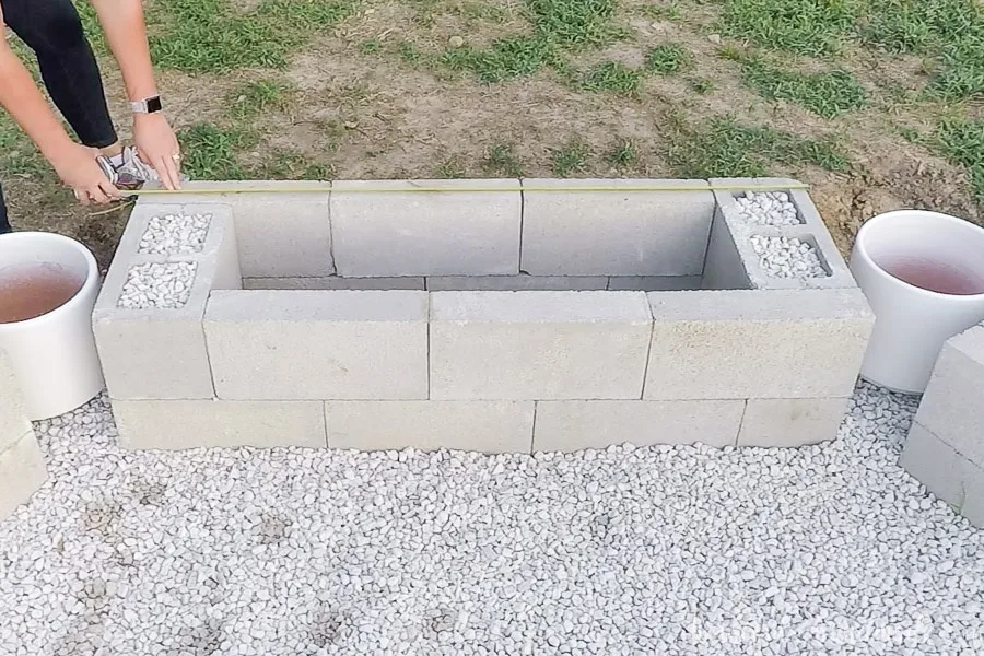 Our Diy Fire Pit Building Sealing, Fire Pit Bench Seating Ideas