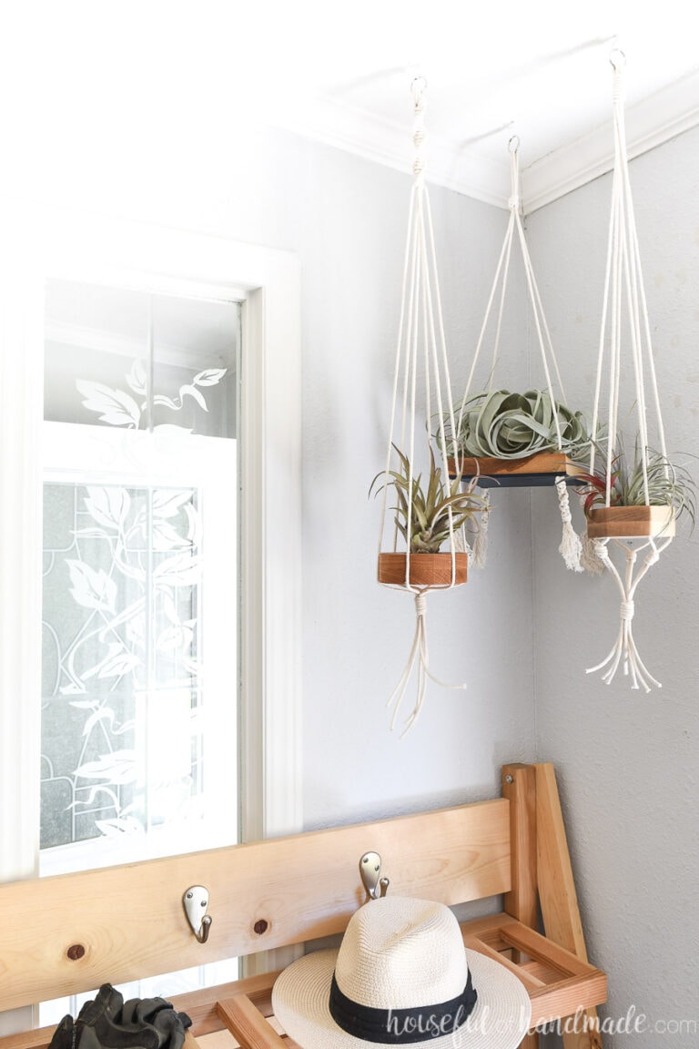 Hanging Air Plant Holder DIY Houseful of Handmade