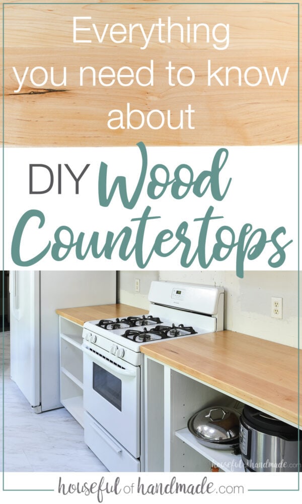 How to Build & Seal Wood Countertops Houseful of Handmade