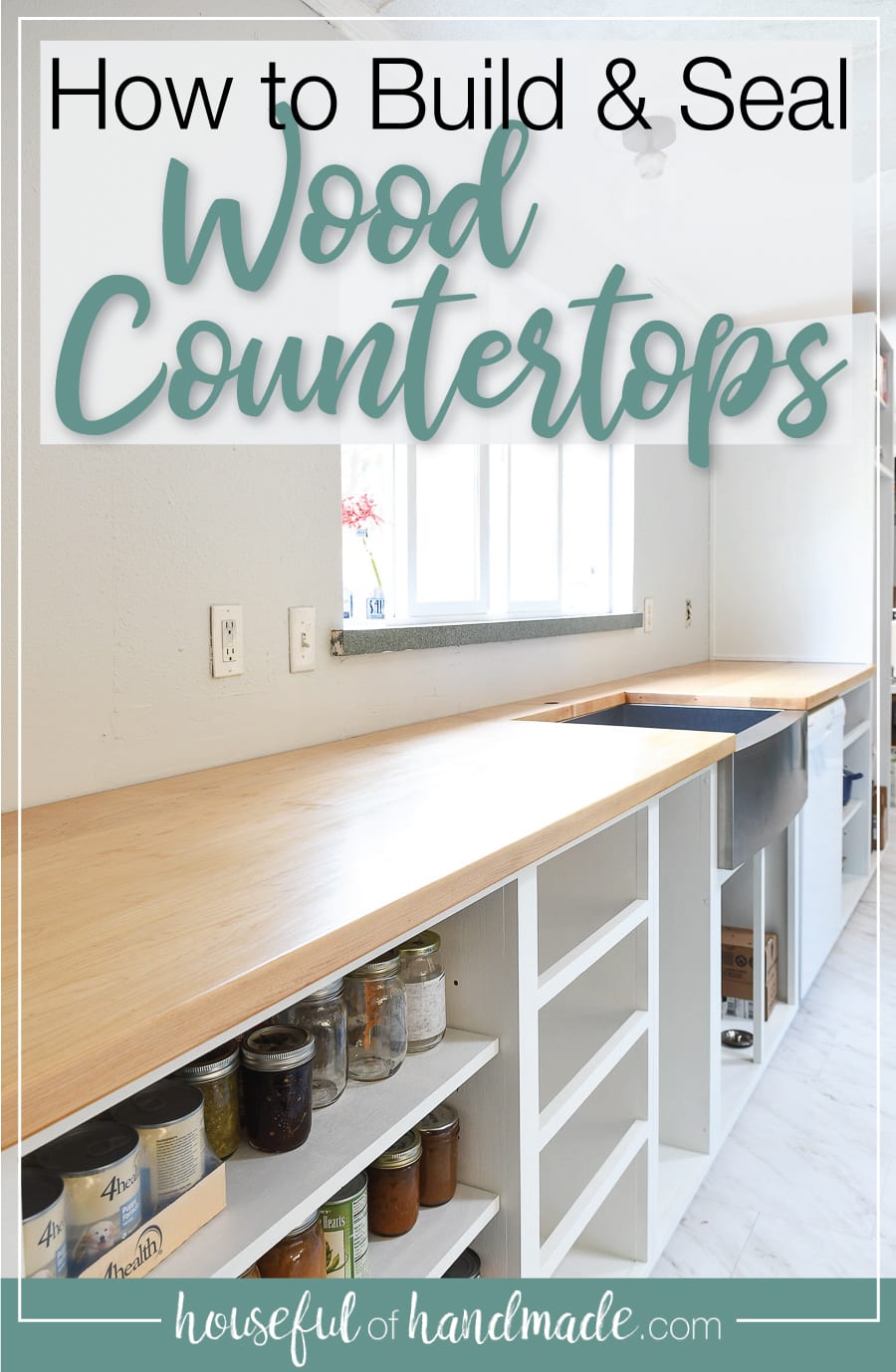 How to Build & Seal Wood Countertops Houseful of Handmade