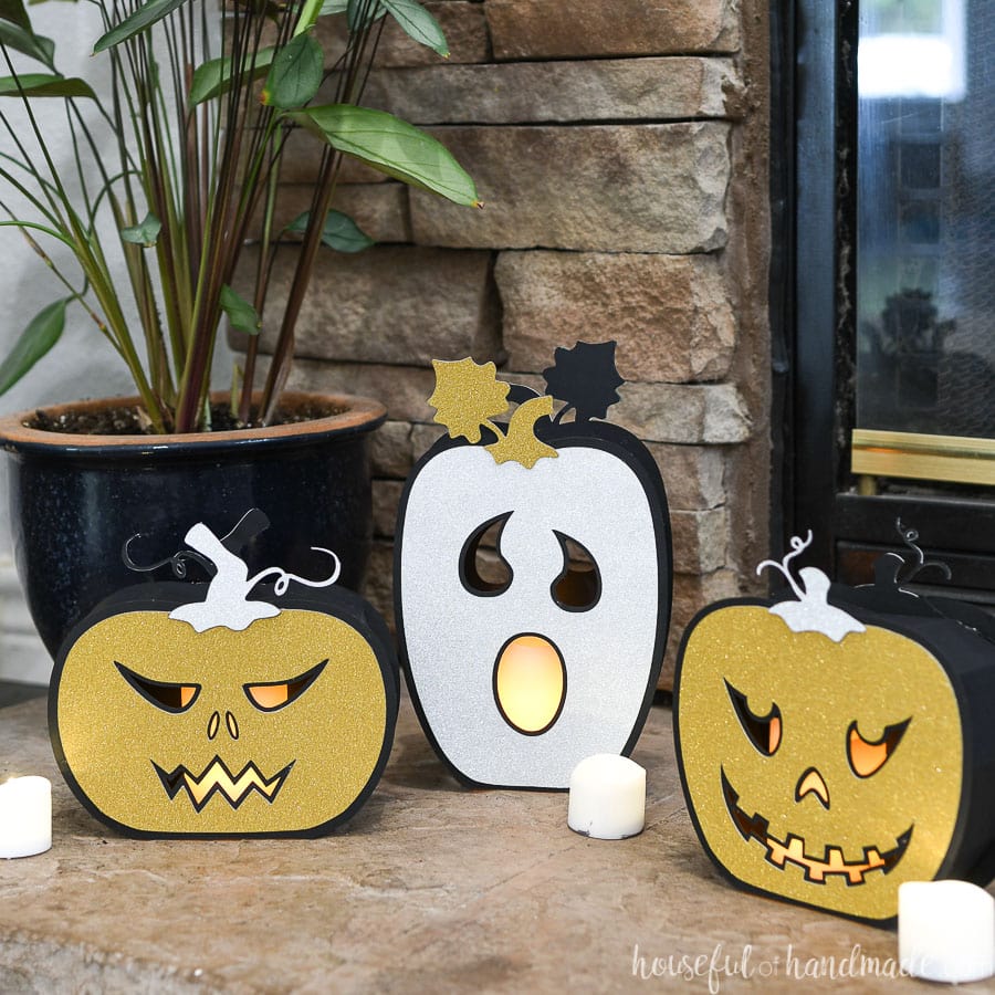 Paper Jack-O-Lanterns {5 Days Of Pumpkin Crafts} - Houseful Of Handmade