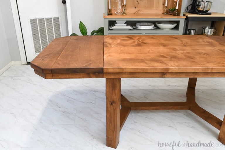 diy kitchen table with leaf