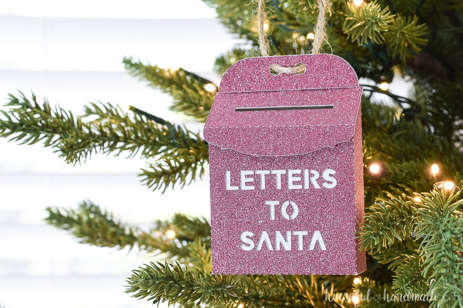 Details about   $19  Christmas Ornament Glass  Mail Box Letters To Santa #5 