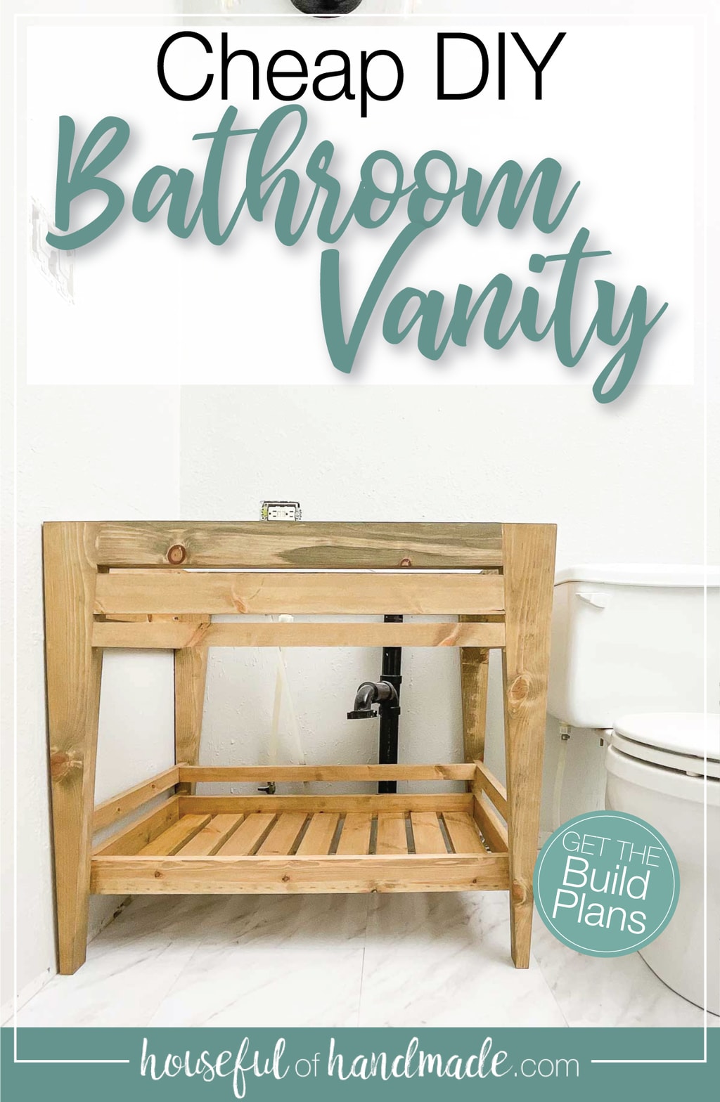 Cheap DIY Bathroom Vanity Plans Houseful of Handmade