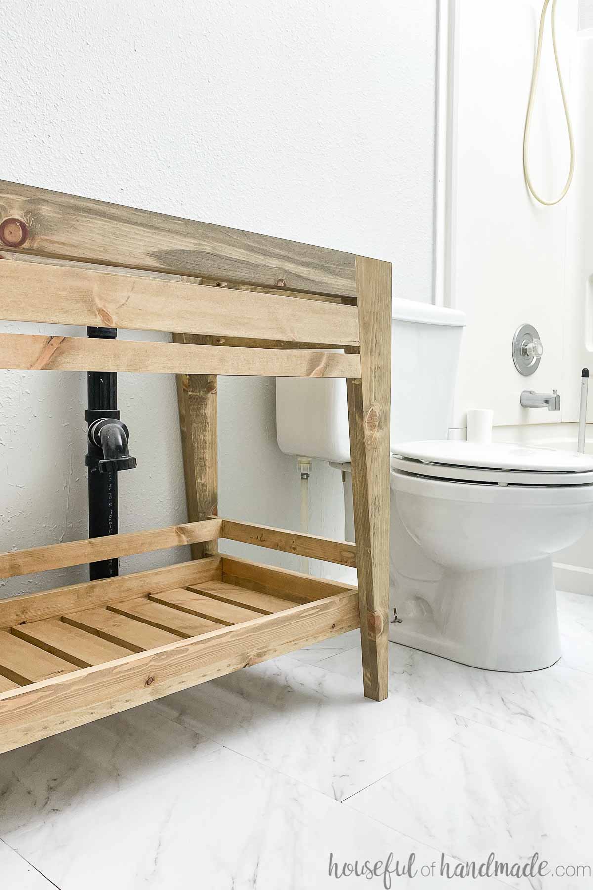 Cheap DIY Bathroom Vanity Plans - Houseful of Handmade