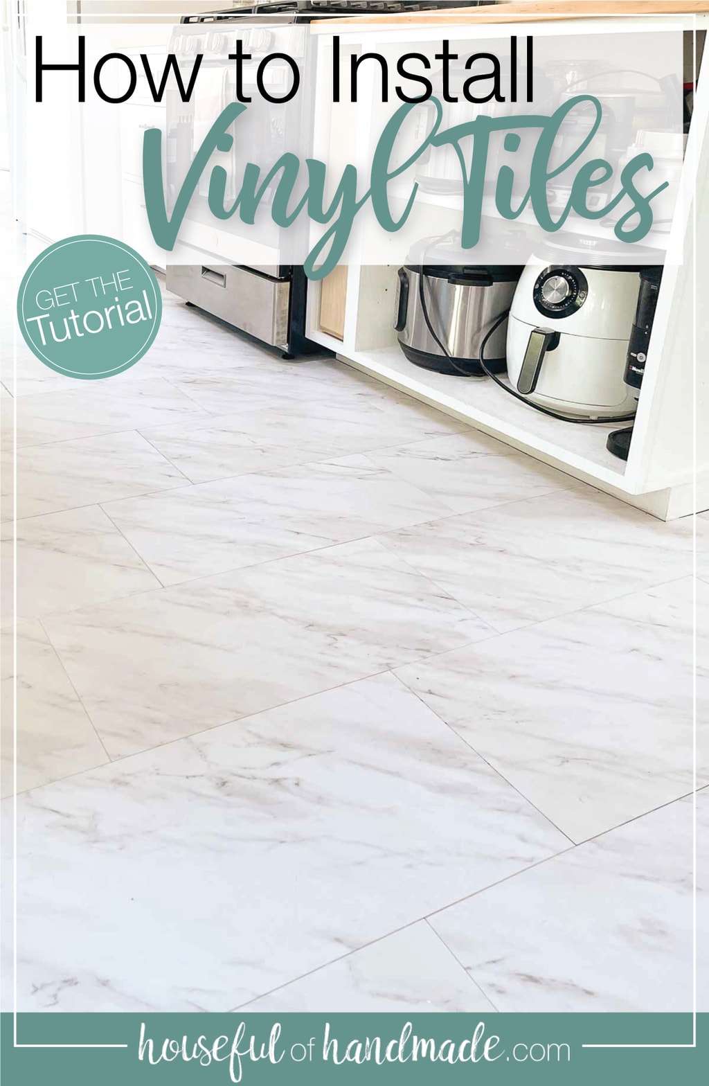 How to Install Peel and Stick Vinyl Tiles Houseful of Handmade
