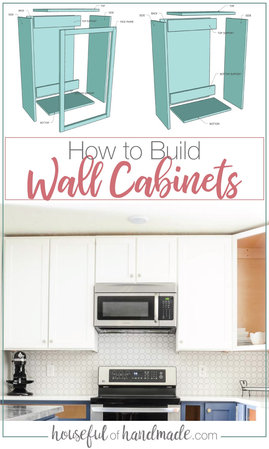 How to Build Wall Cabinets - Houseful of Handmade