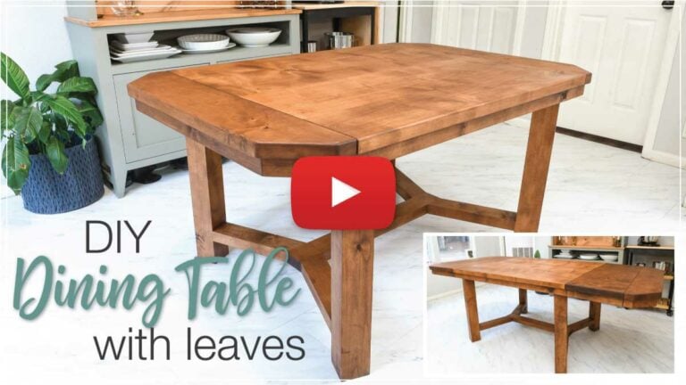 DIY Dining Table with Leaves - Houseful of Handmade