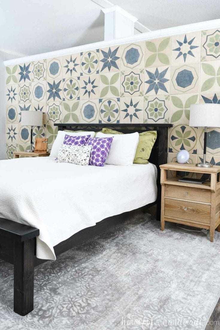 Wood Tile DIY Accent Wall - Houseful of Handmade