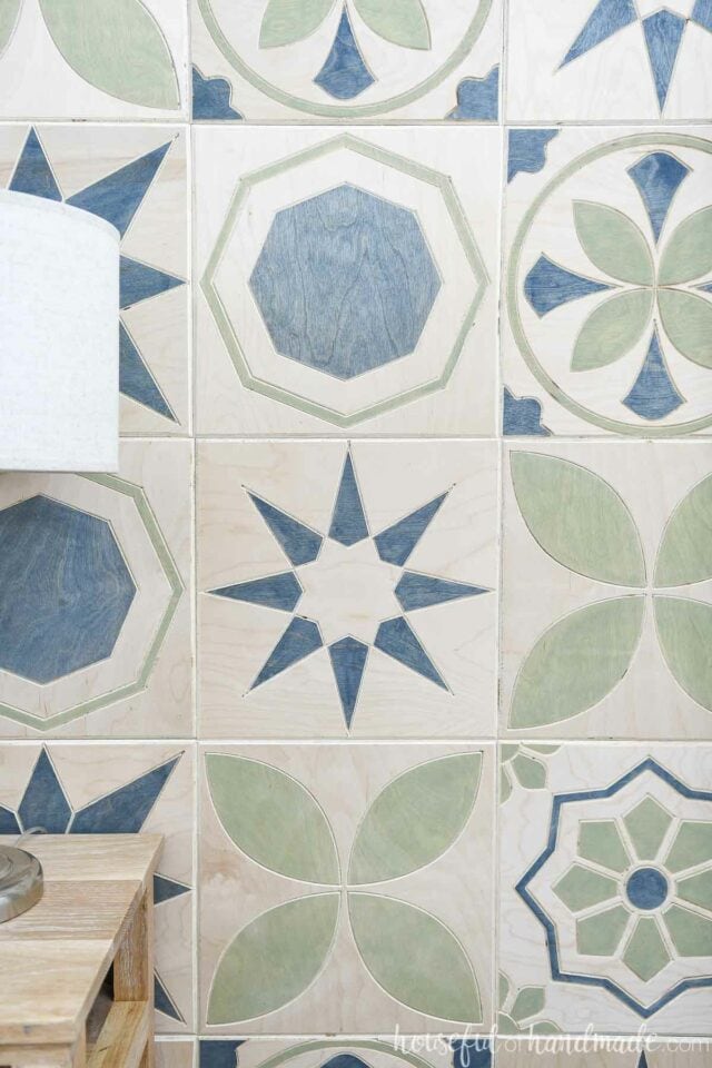 Wood Tile DIY Accent Wall - Houseful of Handmade