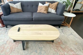 Simple Asymmetrical Coffee Table Build Plans - Houseful of Handmade