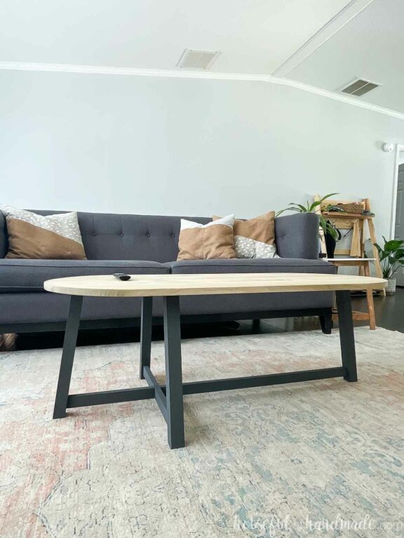 Simple Asymmetrical Coffee Table Build Plans - Houseful of Handmade