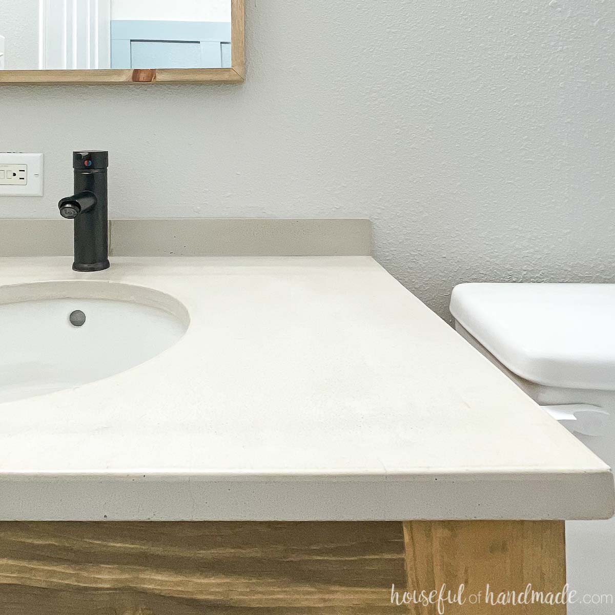 Diy Concrete Vanity Top, Concrete Bathroom Countertops Diy