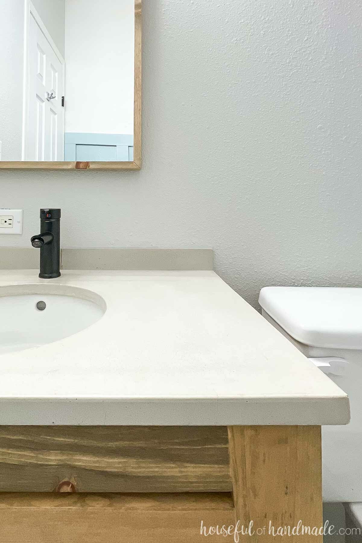 diy pedestal sink installation