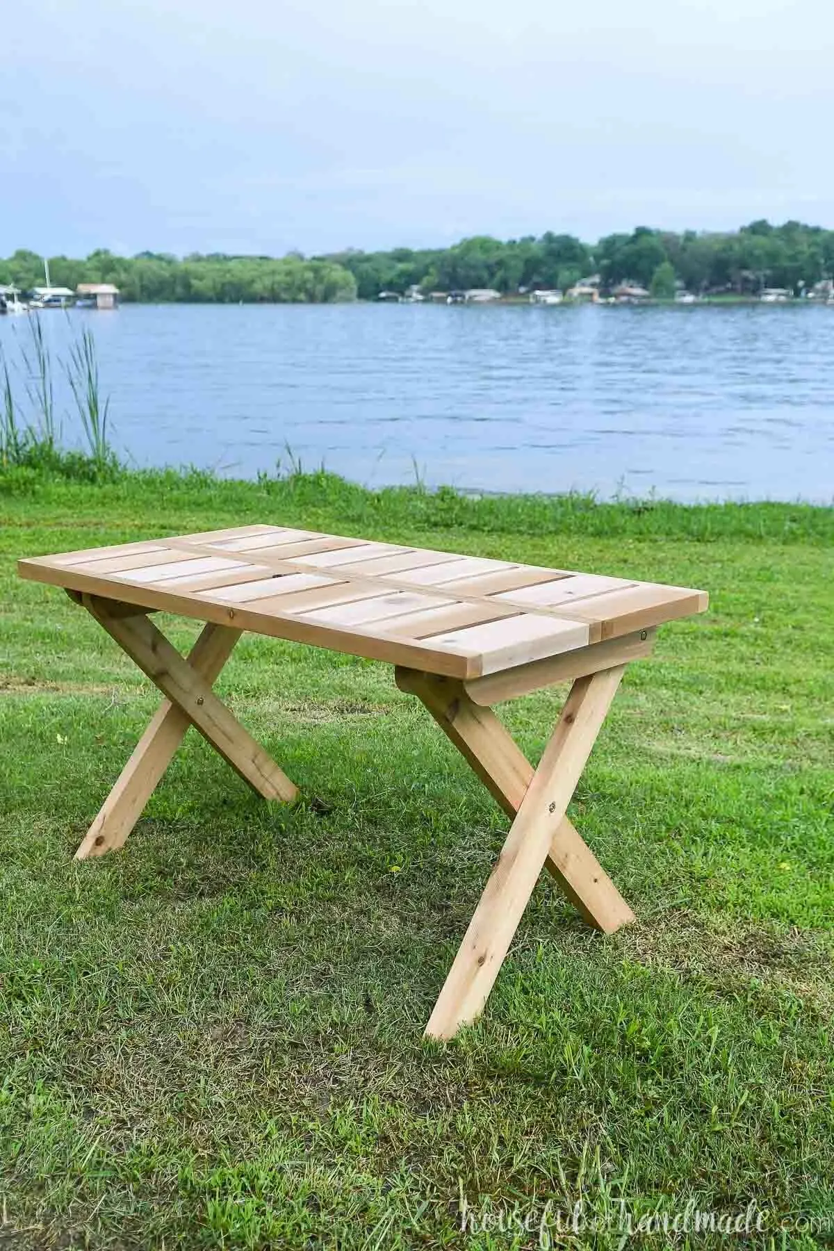 Folding wood on sale patio table