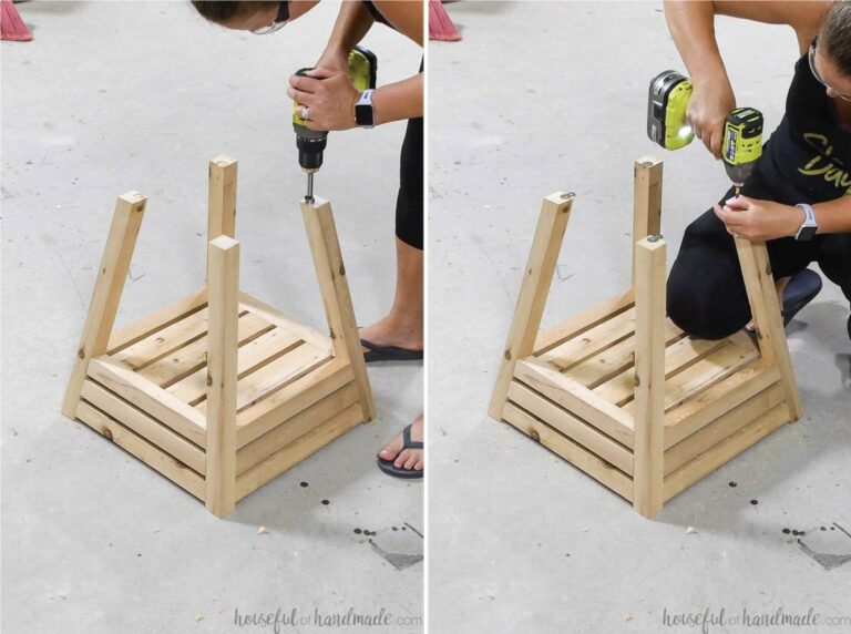 DIY Umbrella Side Table Houseful of Handmade