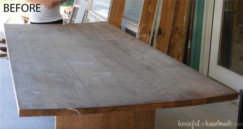 How to Refinish a Wood Table Houseful of Handmade