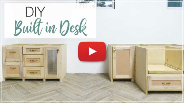 How to Build a Built in Desk - Houseful of Handmade