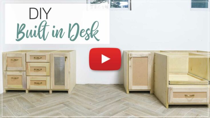 How to Build a Built in Desk - Houseful of Handmade