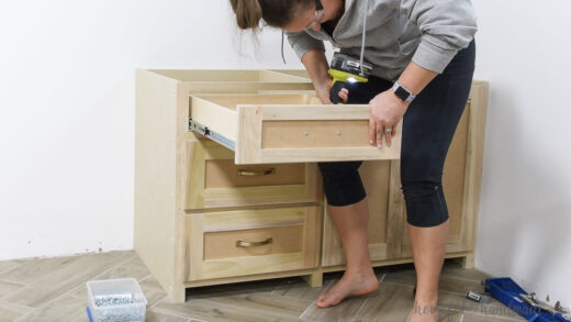 How to Attach Drawer Fronts - Houseful of Handmade