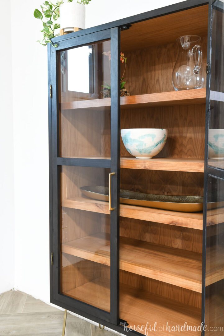 Modern Display with Glass Doors Build Plans Houseful of Handmade