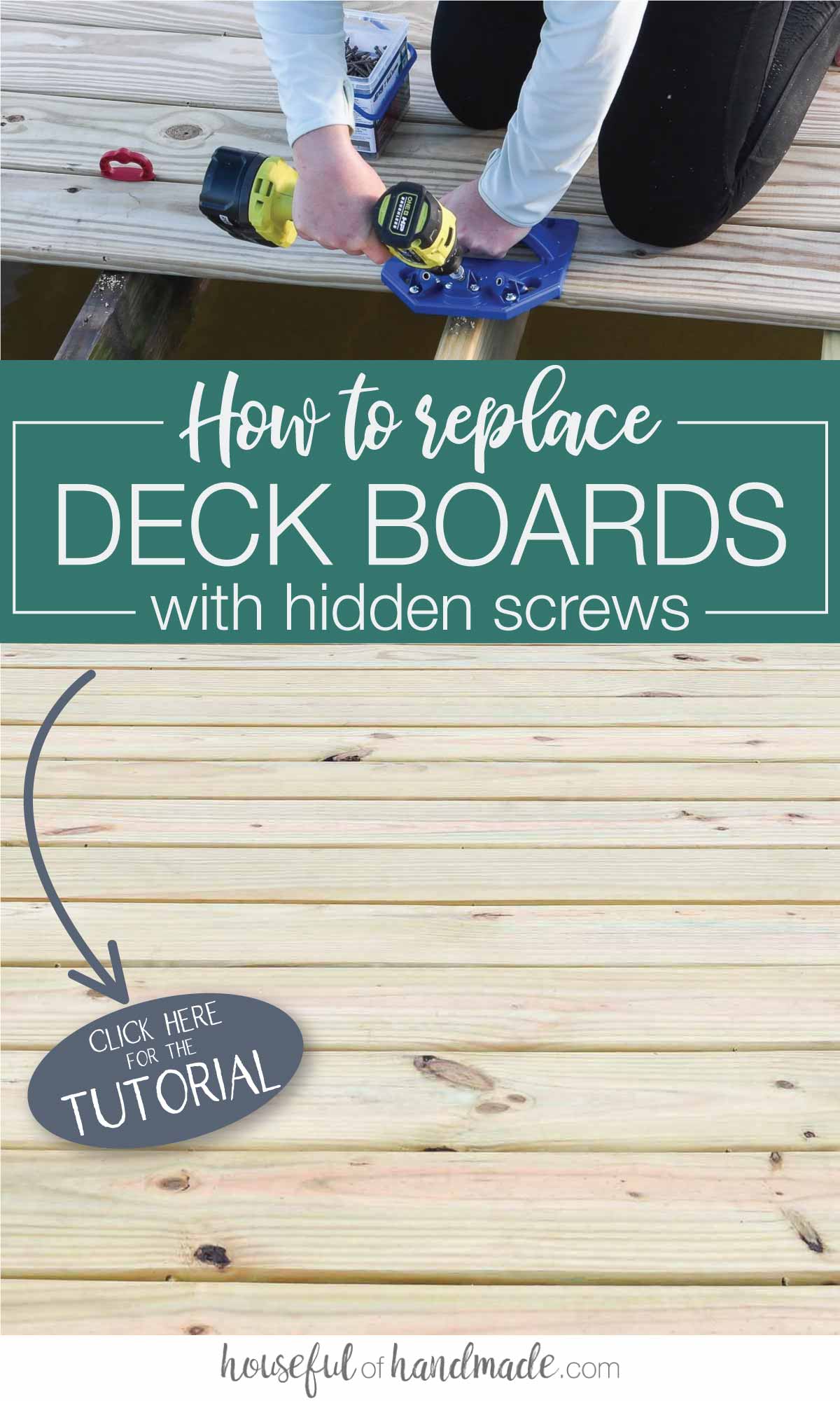 Replacing Deck Boards for a Stunning new Dock Houseful of Handmade