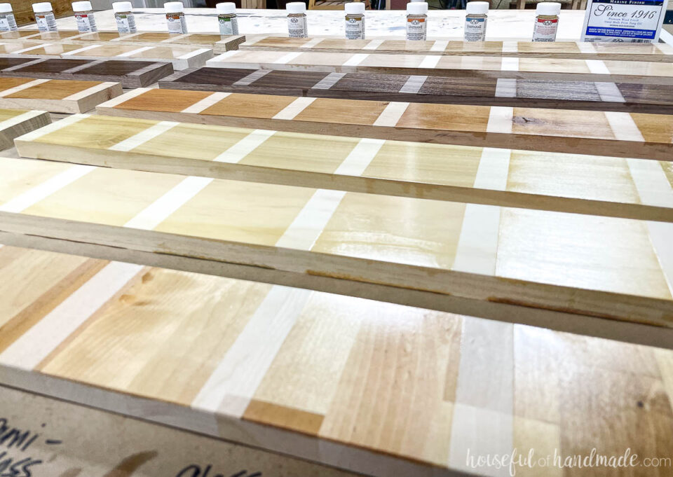 Comparing Different Sheens of Finishes on Different Wood Species