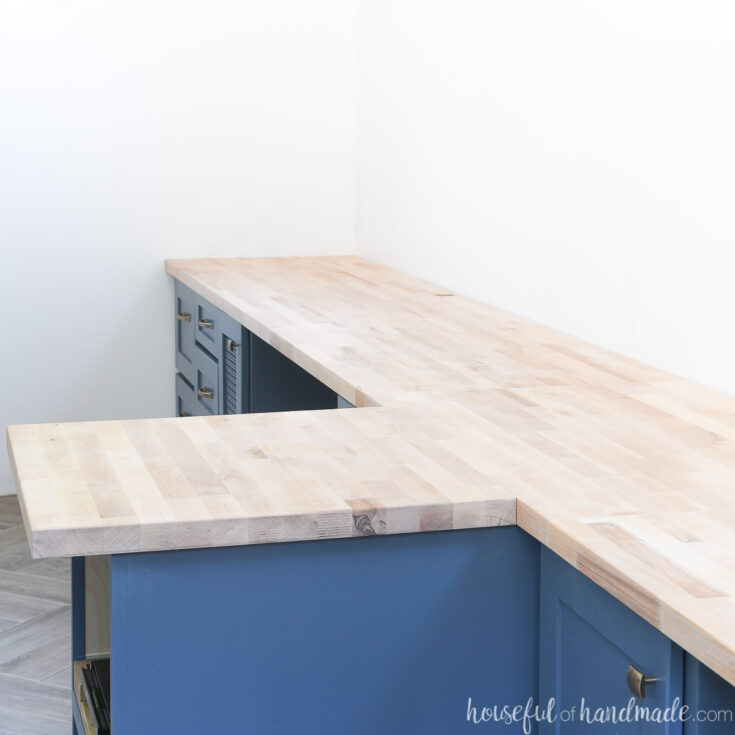 Installing Butcher Block Countertop Houseful Of Handmade