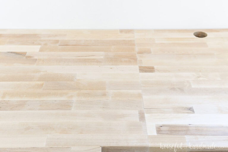Installing Butcher Block Countertop Houseful of Handmade