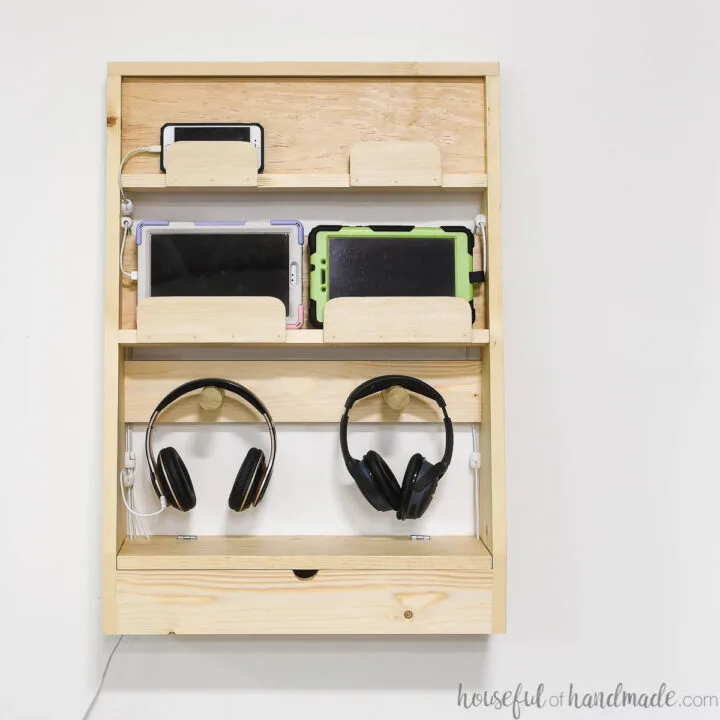 Wall Mounted Charging Station Build Plans Houseful of Handmade