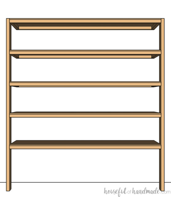 Easy DIY Storage Shelves Houseful of Handmade