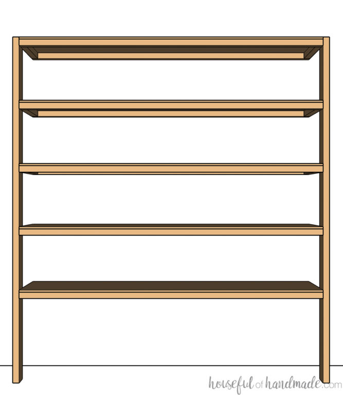 Easy DIY Storage Shelves Houseful of Handmade