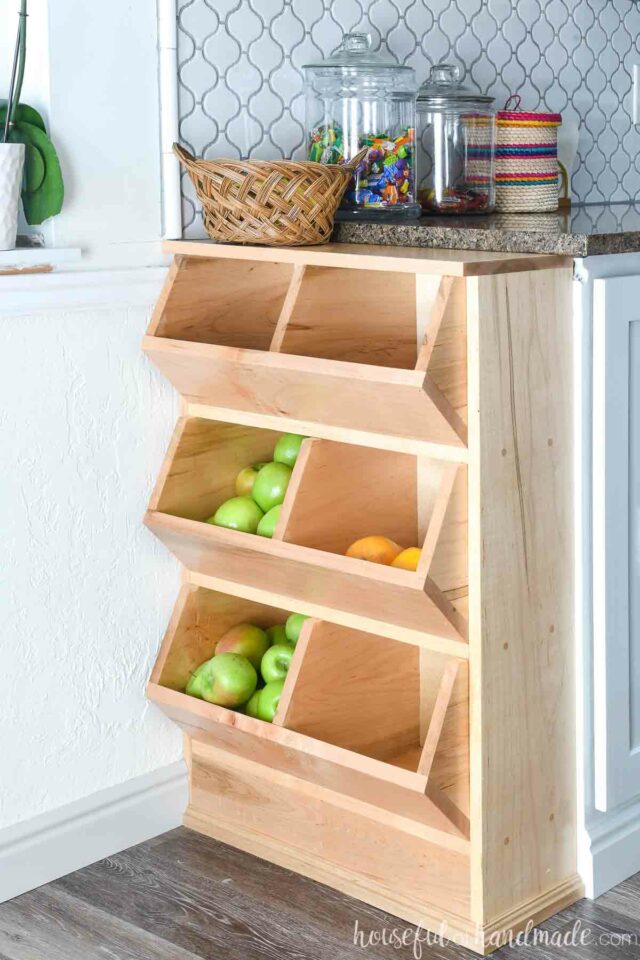 Wooden Vegetable and Potato Bins - Houseful of Handmade