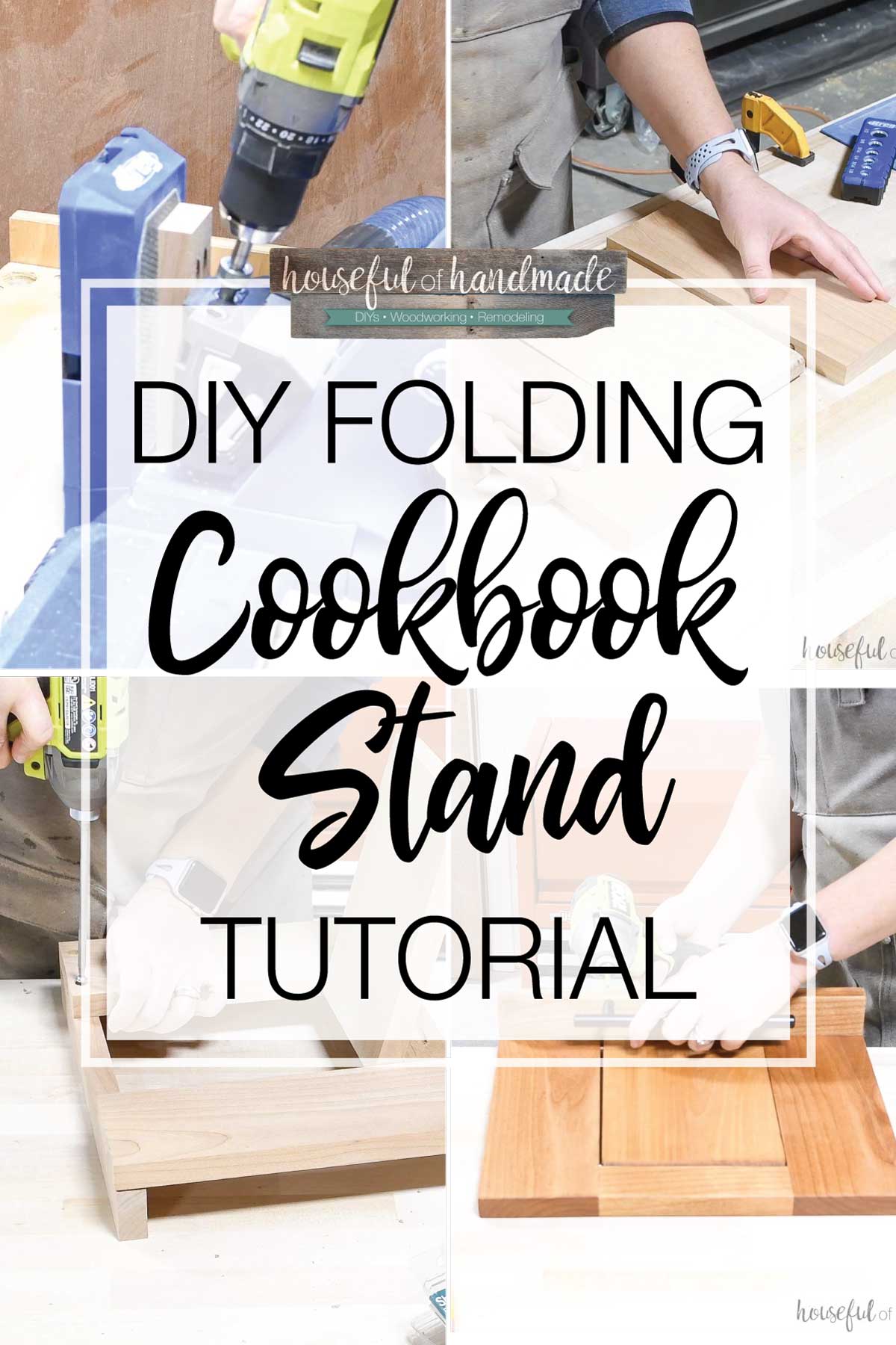 Easy Folding Cookbook Holder Houseful of Handmade