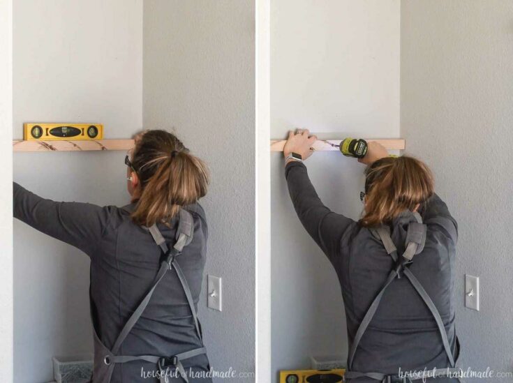 Easy Diy Floating Shelves In A Nook Or Alcove Houseful Of Handmade