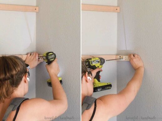 Easy Diy Floating Shelves In A Nook Or Alcove Houseful Of Handmade