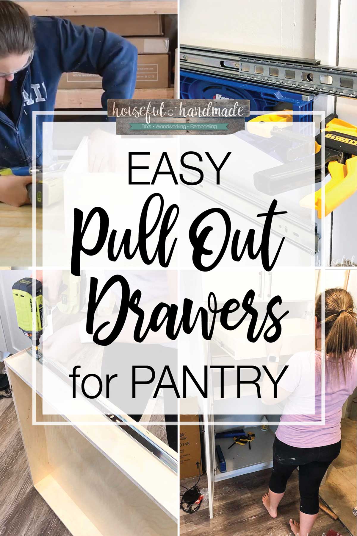 DIY Pull Out Drawers for Pantry Houseful of Handmade
