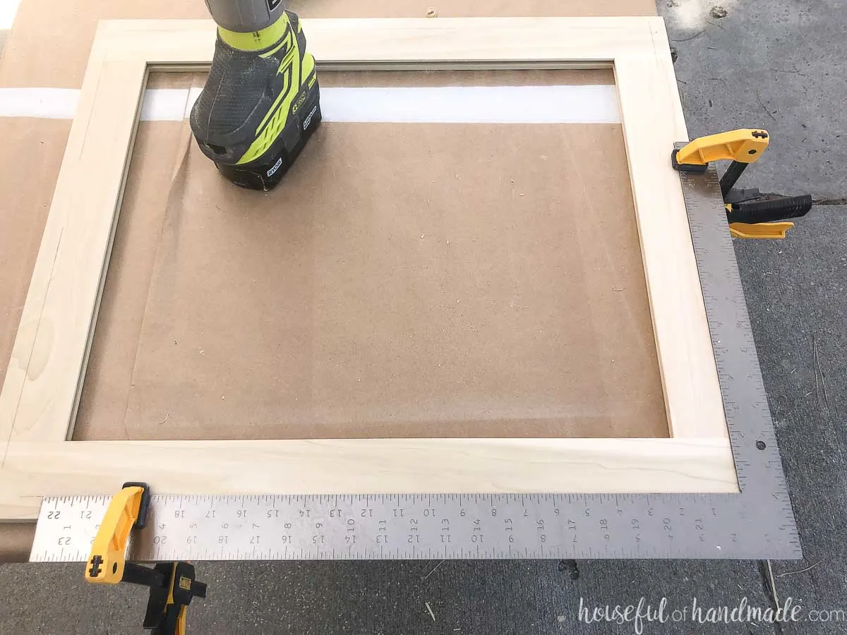 How to Build Cabinet Doors with Glass Panels - Houseful of Handmade